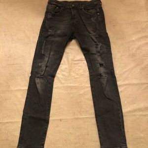 Distressed H&M jeans